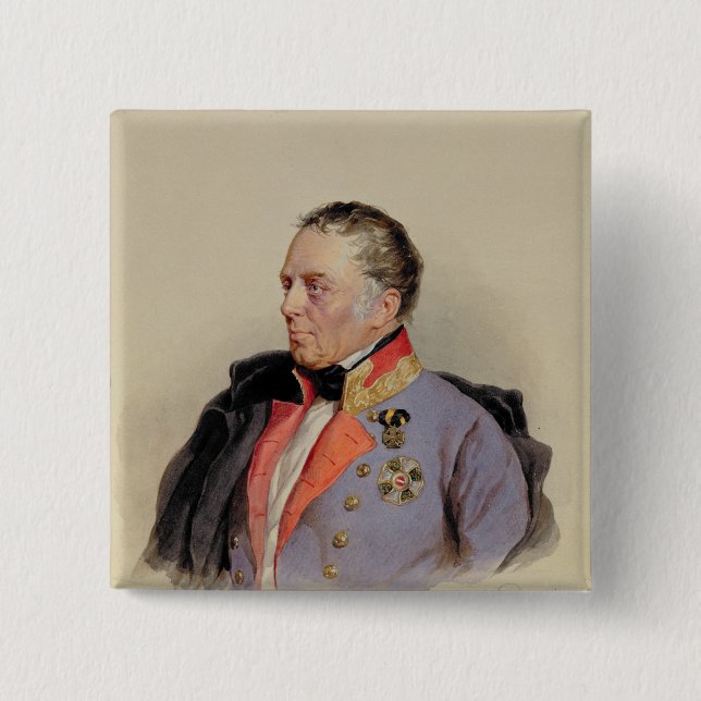 Bóton Quadrado 5.08cm Johann Joseph Wenzel (Frente)