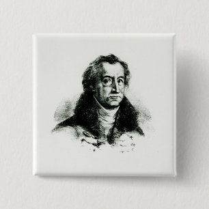 Bóton Quadrado 5.08cm Johann Wolfgang Goethe gravado por Delacroix