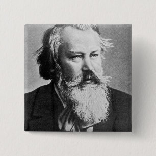 Bóton Quadrado 5.08cm Johannes Brahms, 1879
