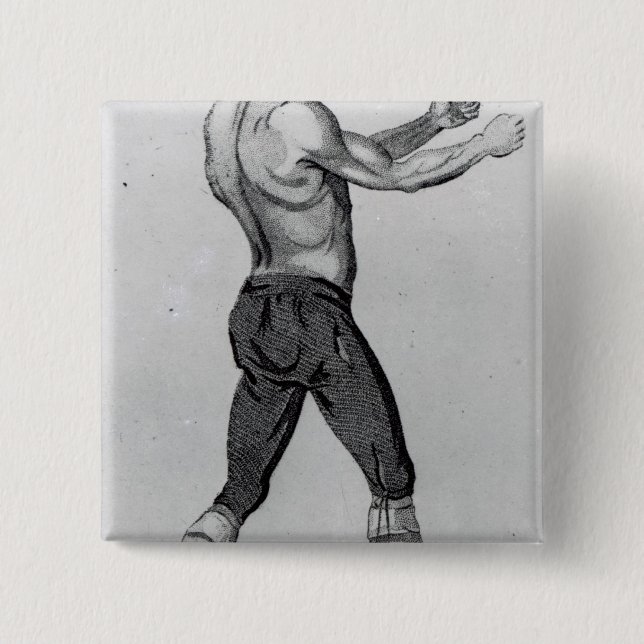 Bóton Quadrado 5.08cm John Broughton (Frente)