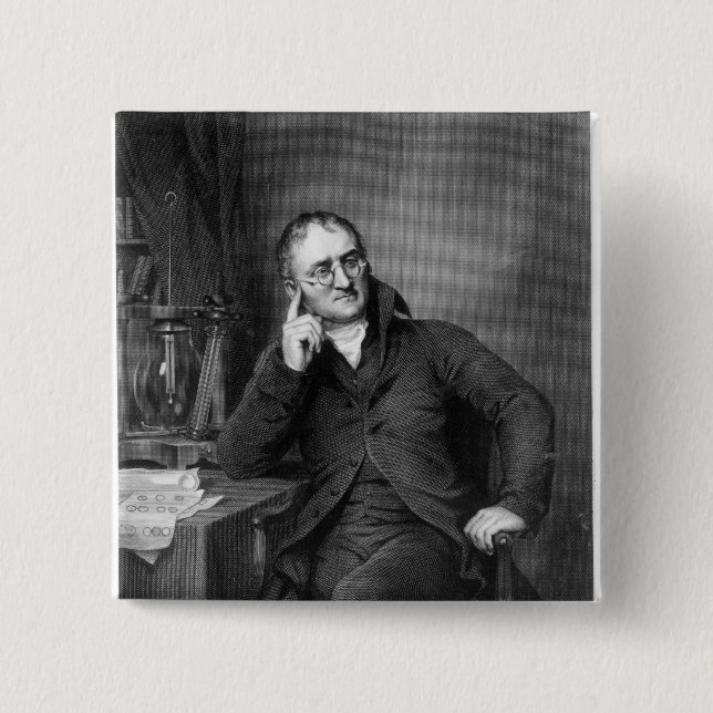 Bóton Quadrado 5.08cm John Dalton (Frente)