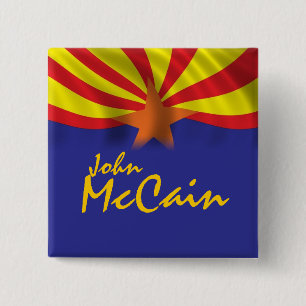 Bóton Quadrado 5.08cm John McCain