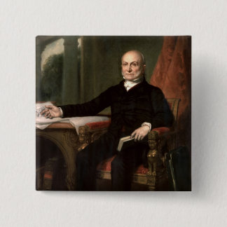 Bóton Quadrado 5.08cm John Quincy Adams
