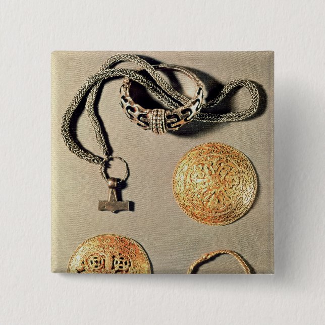 Bóton Quadrado 5.08cm Jóia TtoB LtoR de Viking (Frente)