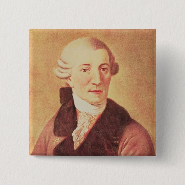 Bóton Quadrado 5.08cm Joseph Haydn (Frente)