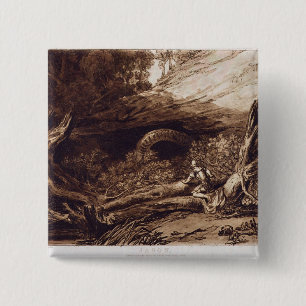 Bóton Quadrado 5.08cm Joseph Mallord William Turner   Jason, gravado