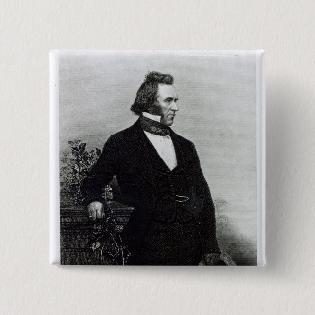 Bóton Quadrado 5.08cm Joseph Paxton (Frente)