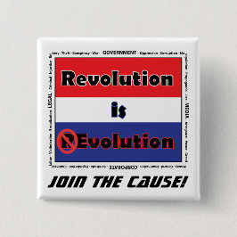 Bóton Quadrado 5.08cm Junte-se à causa