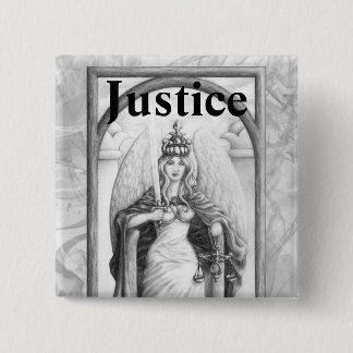 Bóton Quadrado 5.08cm Justiça