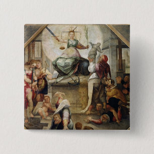 Bóton Quadrado 5.08cm Justiça