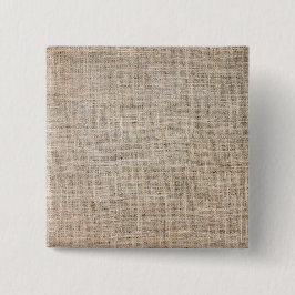 Bóton Quadrado 5.08cm Juta têxtil
