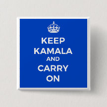 Kamala Harris Button - Fique calmo