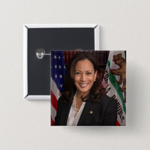Bóton Quadrado 5.08cm Kamala Harris Candidato ao Presidente EUA 2024