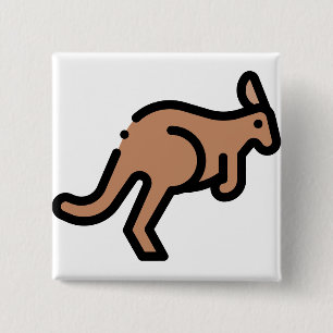 Bóton Quadrado 5.08cm Kangaroo