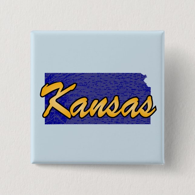 Bóton Quadrado 5.08cm Kansas (Frente)