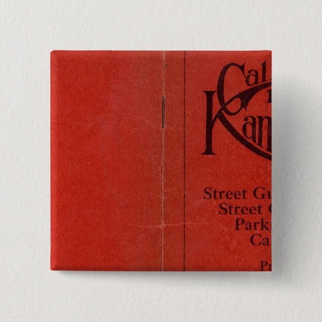 Bóton Quadrado 5.08cm Kansas City (Frente)