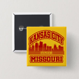 Bóton Quadrado 5.08cm Kansas City,Missouri