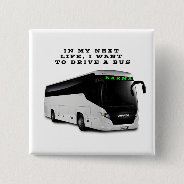 BÓTON QUADRADO 5.08CM KARMA BUS (Frente)