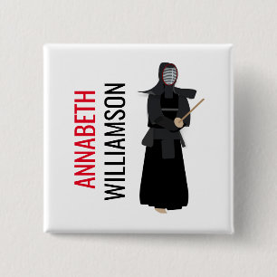 Bóton Quadrado 5.08cm Kendo