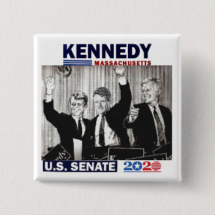Bóton Quadrado 5.08cm Kennedy Senado dos EUA 2020