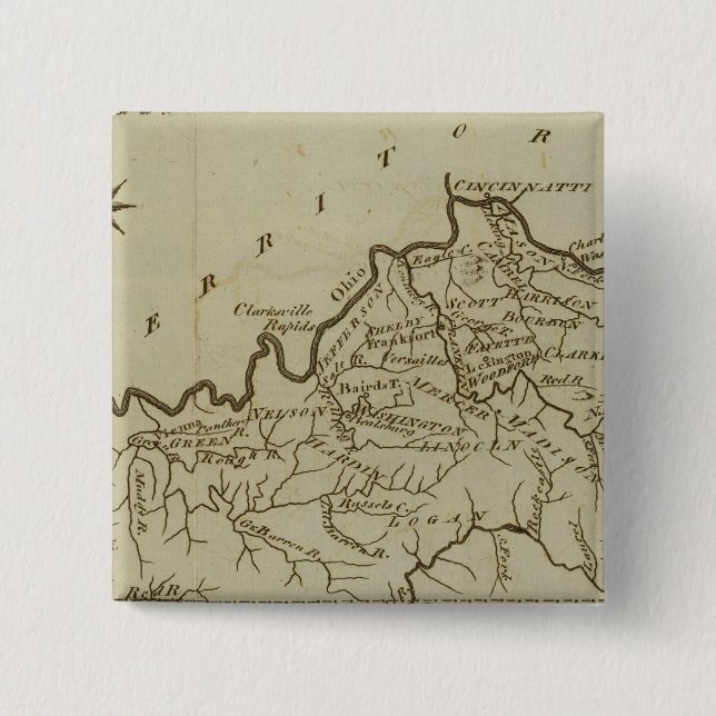 Bóton Quadrado 5.08cm Kentucky 5 (Frente)