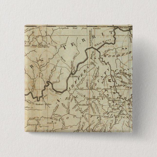 Bóton Quadrado 5.08cm Kentucky 5 (Frente)