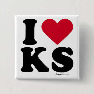 BÓTON QUADRADO 5.08CM KENTUCKY - AMOR KS DE I - AMOR KANSAS DE I
