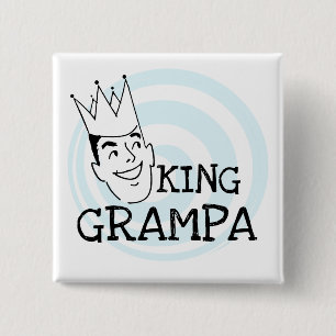 Bóton Quadrado 5.08cm King Grampa T-shirts e presentes
