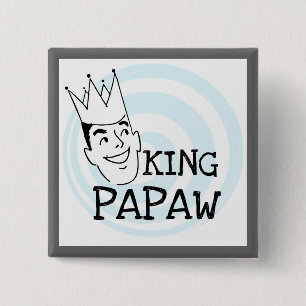Bóton Quadrado 5.08cm King Papaw T-shirts e presentes