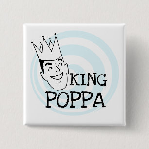 Bóton Quadrado 5.08cm King Poppa T-shirts e presentes
