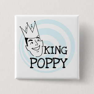 Bóton Quadrado 5.08cm King Poppy T-shirts e Gifts