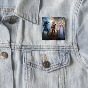 Bóton Quadrado 5.08cm Kingsmen Chronicles Trilogy Fantasy Art Button Pin