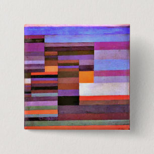 Bóton Quadrado 5.08cm Klee - Incêndio à Noite