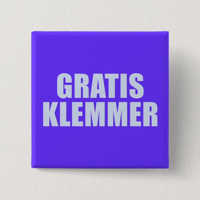 Bóton Quadrado 5.08cm Klemmer grátis (Frente)