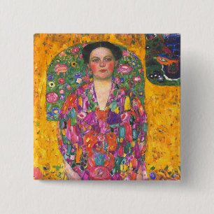 Bóton Quadrado 5.08cm Klimt Retrato de Eugenia Primavesi