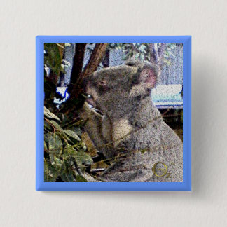 Bóton Quadrado 5.08cm Koala adorável