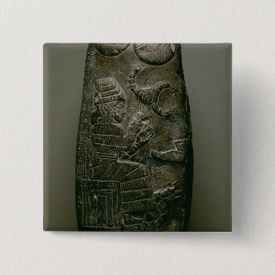 Bóton Quadrado 5.08cm Kudurru de Nazimaruttash, rei de Babylon, c.1328-