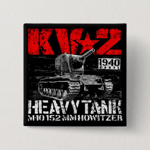 Bóton Quadrado 5.08cm KV-2 Tanque pesado soviético