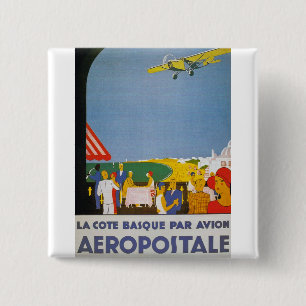Bóton Quadrado 5.08cm La Cote Basque Par Avion