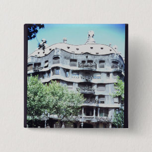 Bóton Quadrado 5.08cm La Pedrera ou casas Mila, 1905-10