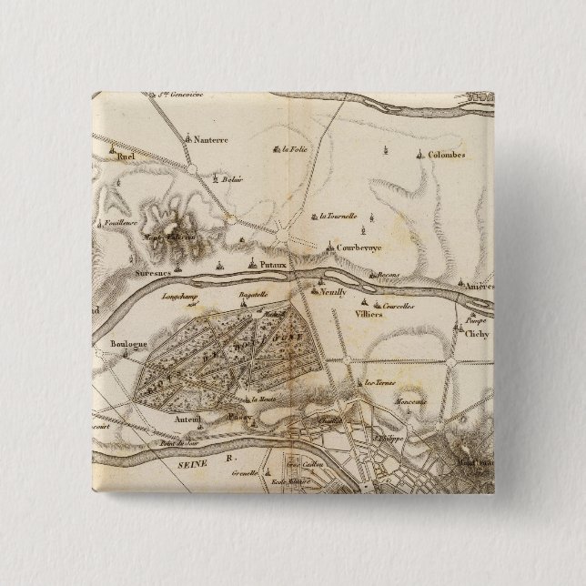 Bóton Quadrado 5.08cm La Seine (Frente)