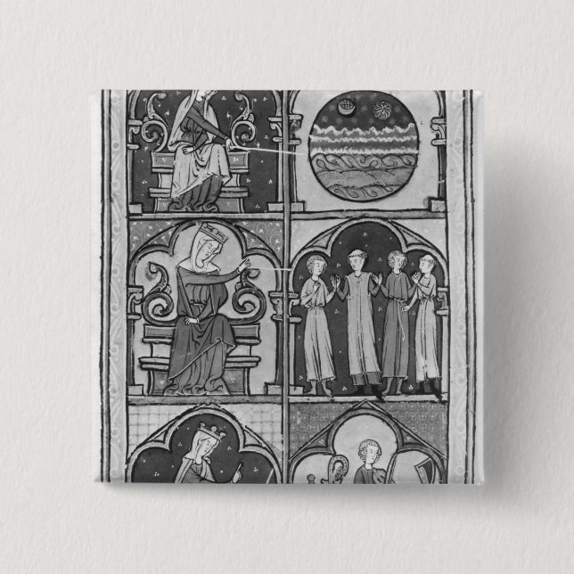 Bóton Quadrado 5.08cm La Somme le Roi', por Lamberto le Pequeno, 1311 (Frente)