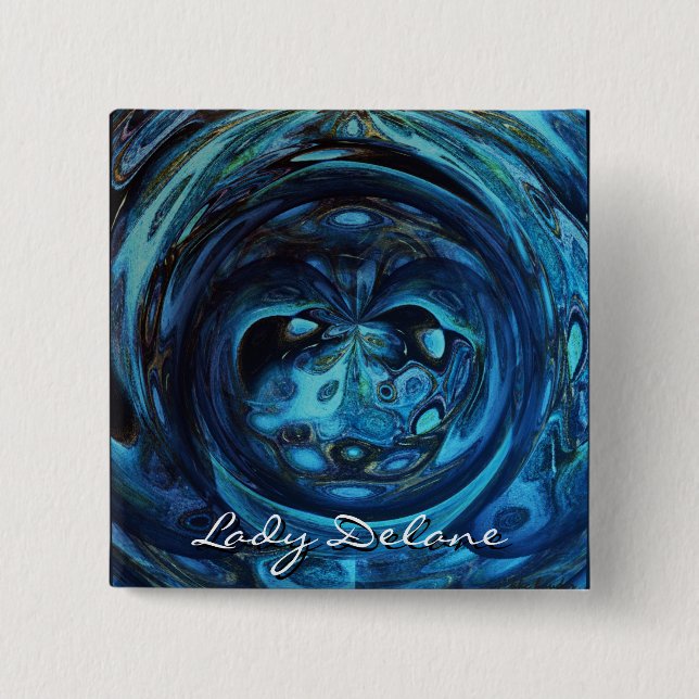 Bóton Quadrado 5.08cm Lady Delane (Frente)