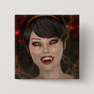 Bóton Quadrado 5.08cm Lady Vamp