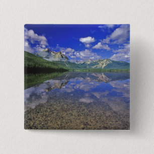Bóton Quadrado 5.08cm Lago Stanley nas Montanhas Sawtooth de Idaho