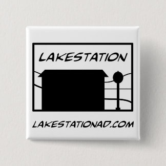 Bóton Quadrado 5.08cm Lakestation - botão