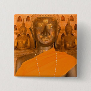 Bóton Quadrado 5.08cm Laos, Vientiane, uma das 6840 imagens de Buda em