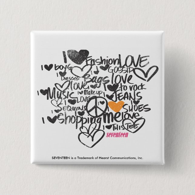 Bóton Quadrado 5.08cm Laranja dos grafites (Frente)