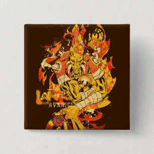 Bóton Quadrado 5.08cm Larfleeze - Agent Orange 10