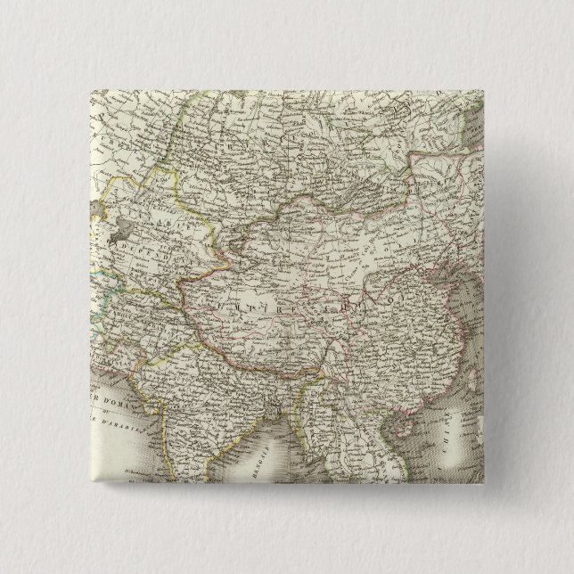 Bóton Quadrado 5.08cm L'Asie - Ásia (Frente)